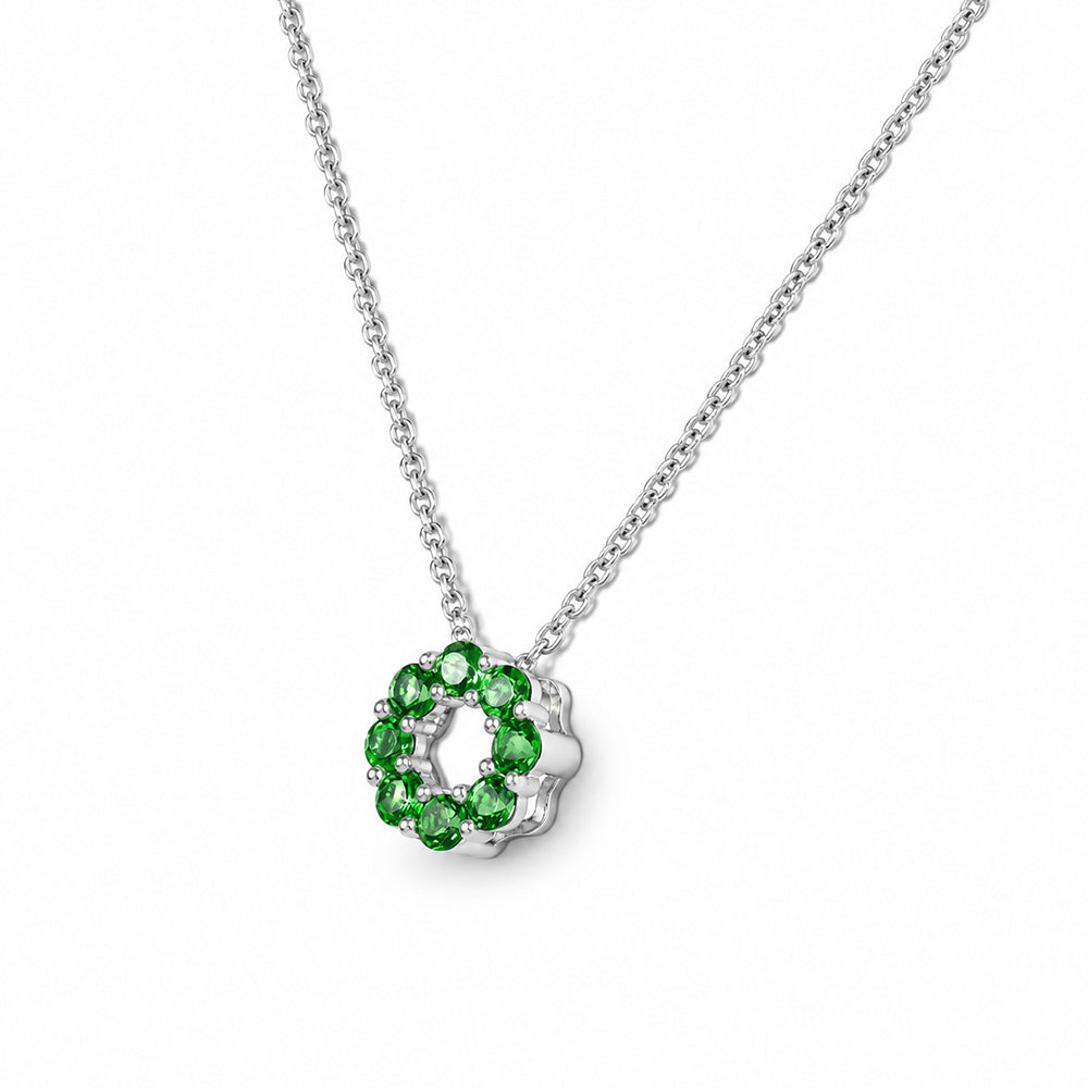 Circle of Life Necklace - Tsavorite - Victoria's Jewellery