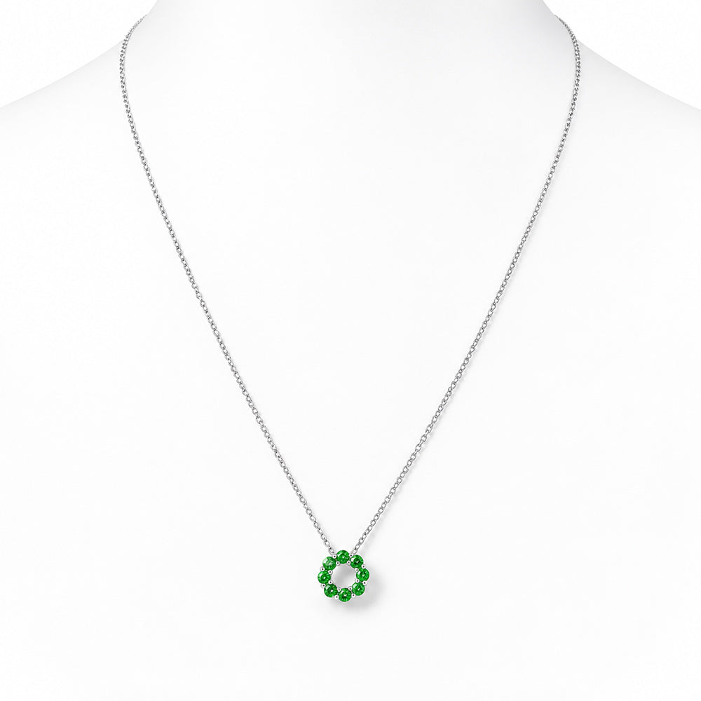 Circle of Life Necklace - Tsavorite - Victoria's Jewellery