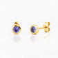 The Tube, Tanzanite Stud Earring - Victoria's Jewellery