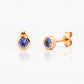 The Tube, Tanzanite Stud Earring - Victoria's Jewellery