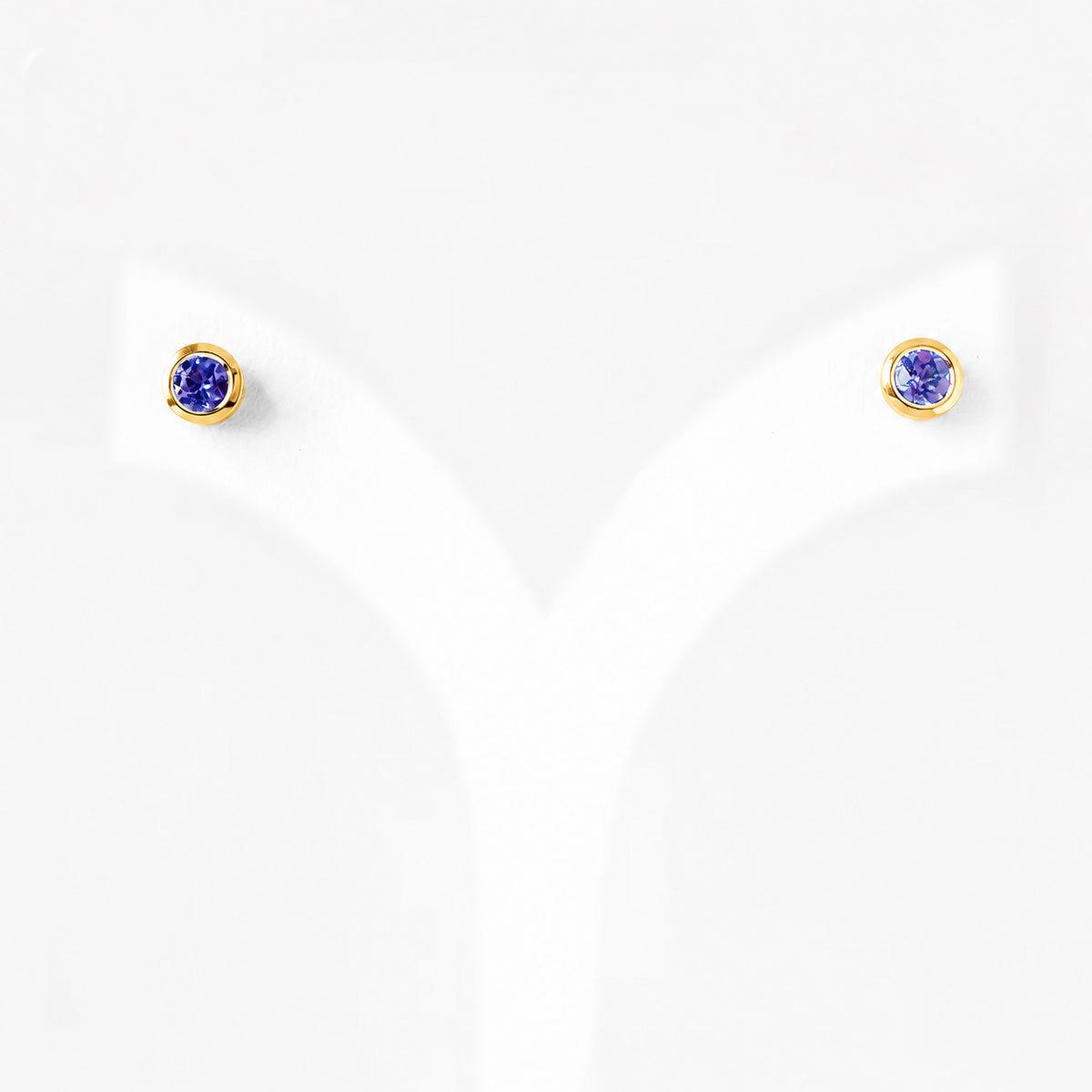 The Tube, Tanzanite Stud Earring - Victoria's Jewellery