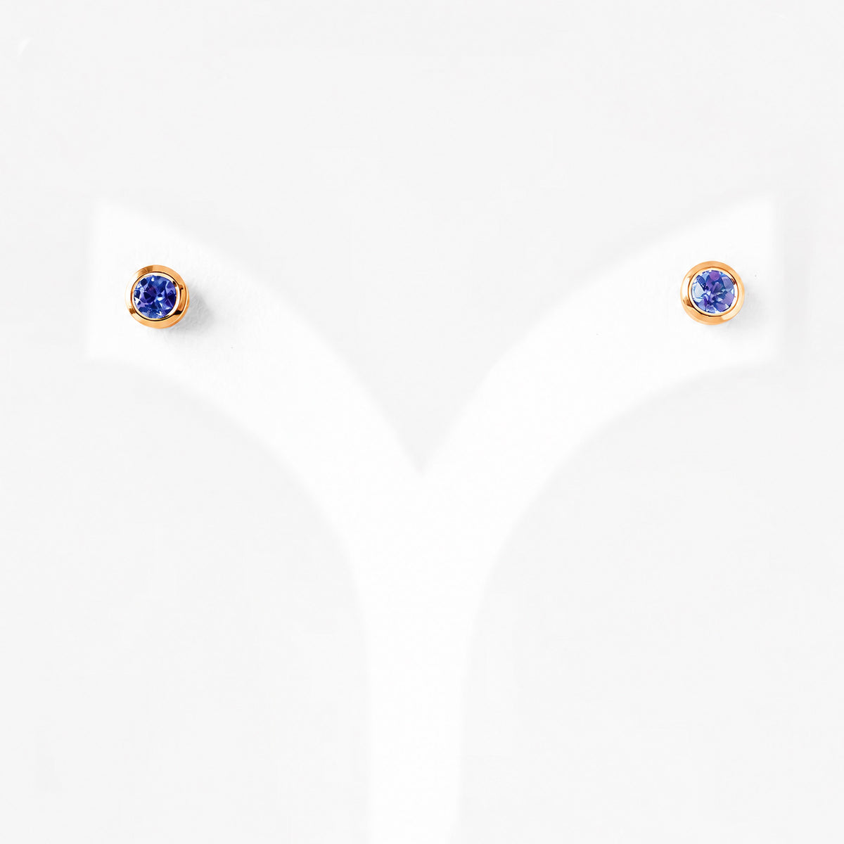 The Tube, Tanzanite Stud Earring - Victoria's Jewellery