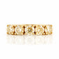 Annie, Yellow Moissanite Half Eternity Ring - Victoria's Jewellery