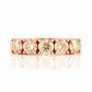 Annie, Yellow Moissanite Half Eternity Ring - Victoria's Jewellery