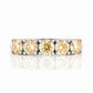 Annie, Yellow Moissanite Half Eternity Ring - Victoria's Jewellery