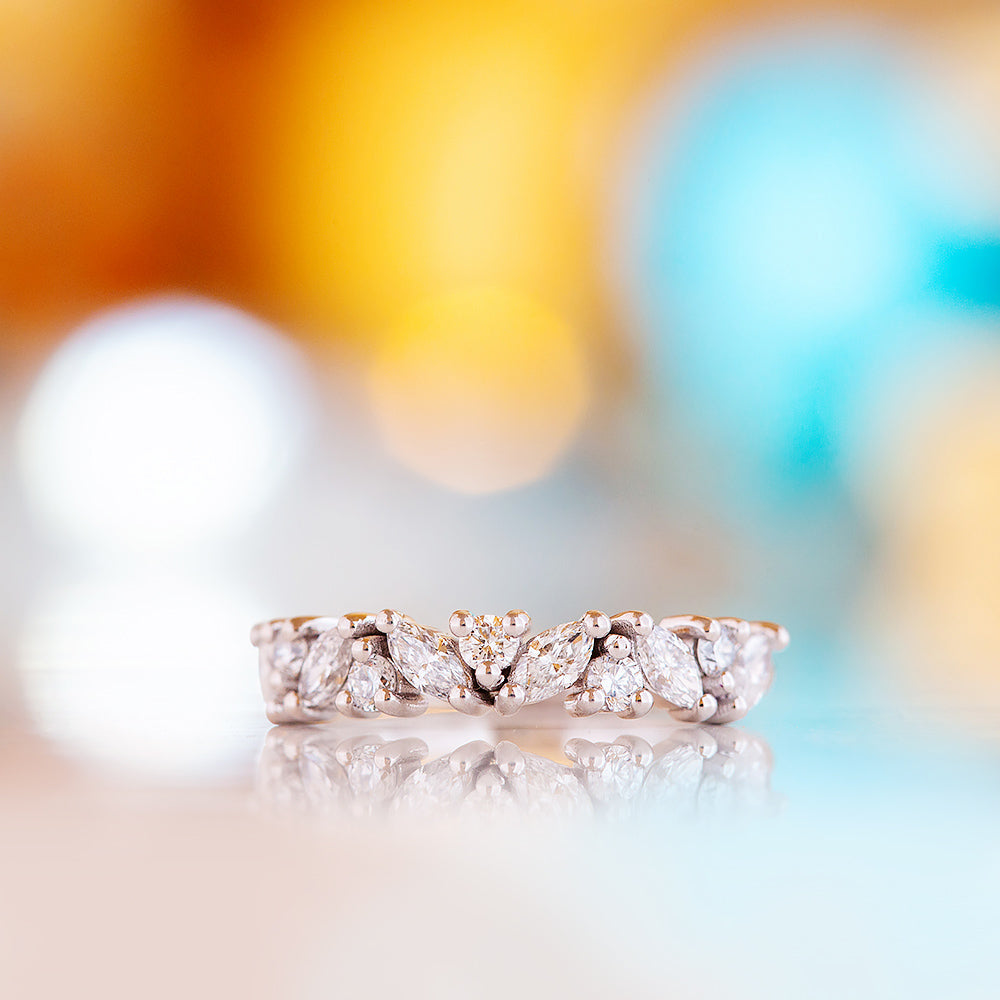 Tiani, a Lab Diamond Wedding Band - Victoria's Jewellery