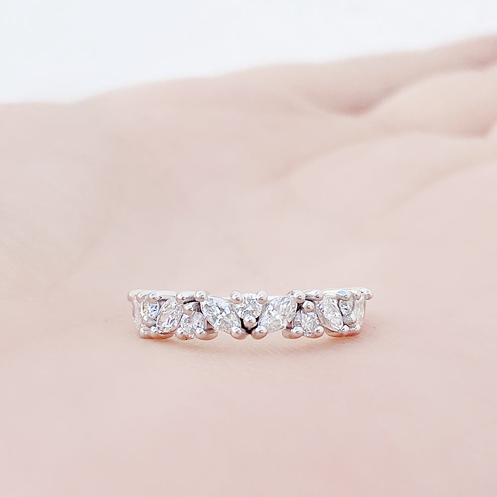 Tiani, a Lab Diamond Wedding Band - Victoria's Jewellery