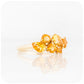 Round and Pear cut Yellow Citrine Cluster Anniversary Ring - Victoria's Jewellery