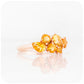 Round and Pear cut Yellow Citrine Cluster Anniversary Ring - Victoria's Jewellery