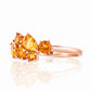 The Ena, a Cluster Ring with Citrine - Victoria's Jewellery