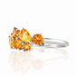 The Ena, a Cluster Ring with Citrine - Victoria's Jewellery
