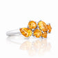 The Ena, a Cluster Ring with Citrine - Victoria's Jewellery