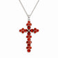 The Garnet Cross Necklace