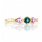 Rina, Topaz, Amethyst and Lab Diamond Ring - Victoria's Jewellery