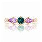 Rina, Topaz, Amethyst and Lab Diamond Ring - Victoria's Jewellery
