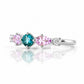 Rina, Topaz, Amethyst and Lab Diamond Ring - Victoria's Jewellery