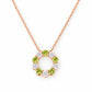 Circle of Life Necklace - Diamond and Peridot
