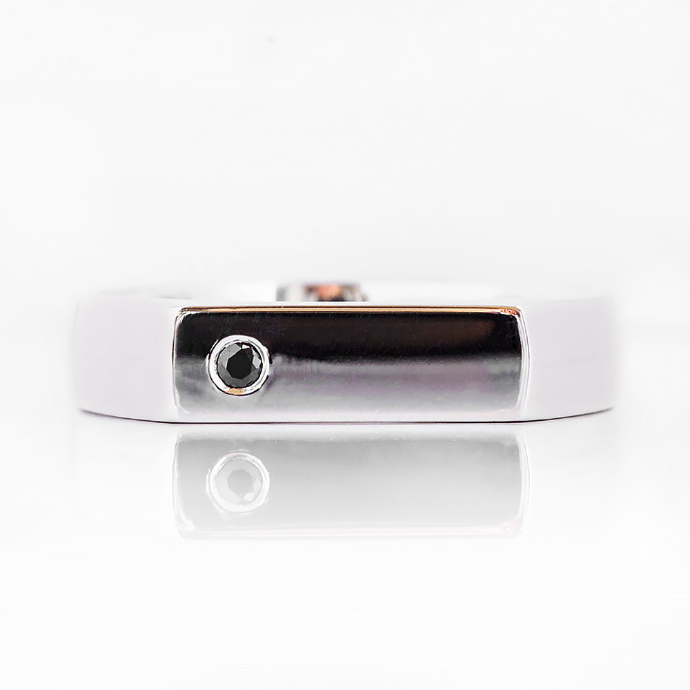 Logan, a Black Diamond Signet Ring - Victoria's Jewellery