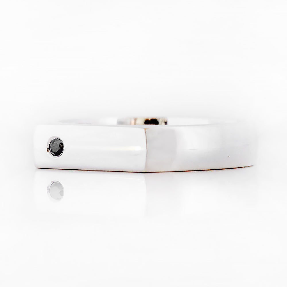 Logan, a Black Diamond Signet Ring - Victoria's Jewellery