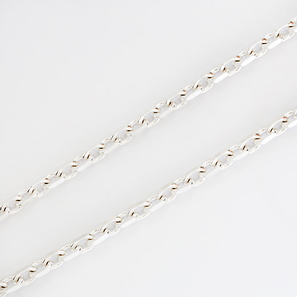Solid Sterling Silver Anchor Chain - 55cm - Victoria's Jewellery