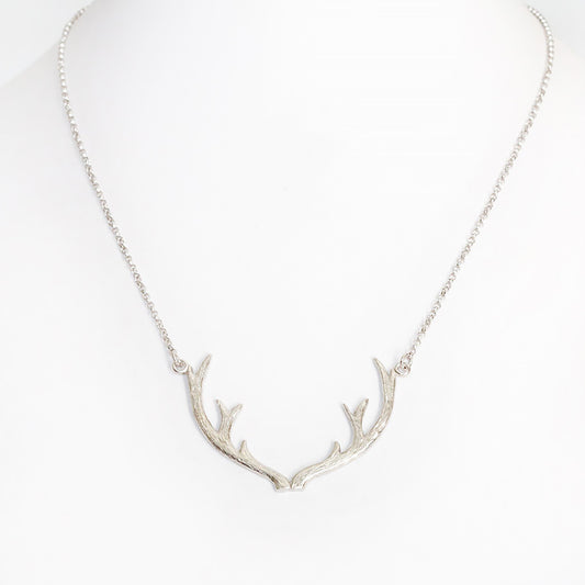 Handmade Antler Necklace in Sterling Silver - Victoria's Jewellery