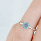 Lina, a Round cut Aquamarine Solitaire Ring - Victoria's Jewellery