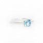 Round cut Aquamarine Solitaire Ring - Victoria's Jewellery