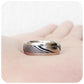 Damascus Inlay Mens Wedding Ring - 8mm