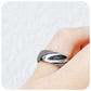 Silver and Black Damascus Tungsten Mens Wedding Ring - Victoria's Jewellery