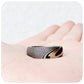 Silver and Black Damascus Tungsten Mens Wedding Ring - Victoria's Jewellery