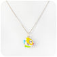 Goldie, a Sterling Silver Enamelled Fish Necklace