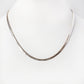 Flat Snake Chain in Sterling Silver - 45cm
