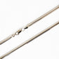 Flat Snake Chain in Sterling Silver - 45cm