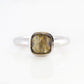 Cushion cut Labradorite ring in Sterling Silver - Victoria's Jewellery
