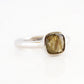 Cushion cut Labradorite ring in Sterling Silver - Victoria's Jewellery