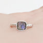 Cushion cut Labradorite ring in Sterling Silver - Victoria's Jewellery