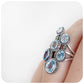 blue topaz vintage statement ring in silver