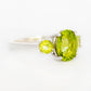 Hallie, a Peridot Trilogy Ring - Victoria's Jewellery