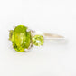 Hallie, a Peridot Trilogy Ring - Victoria's Jewellery