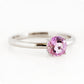 Lina, a Round cut Pink Amethyst Solitaire Ring - Victoria's Jewellery