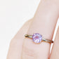 Lina, a Round cut Pink Amethyst Solitaire Ring - Victoria's Jewellery