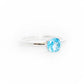 Round cut Swiss Blue Topaz Solitaire Ring - Victoria's Jewellery