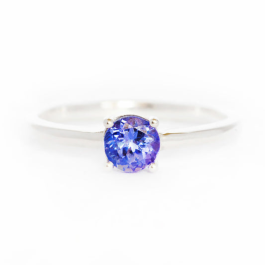 Lina, a Round cut Tanzanite Ring - Victoria's Jewellery