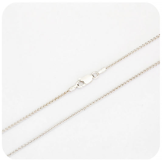 Sterling Silver Wheat Chain - 1.5mm