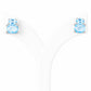 Charlotte, Sky Blue Topaz Stud Earring - Victoria's Jewellery
