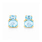 Charlotte, Sky Blue Topaz Stud Earring - Victoria's Jewellery