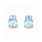 Charlotte, Sky Blue Topaz Stud Earring - Victoria's Jewellery