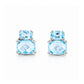 Charlotte, Sky Blue Topaz Stud Earring - Victoria's Jewellery