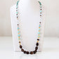 Smoky Quartz, Amazonite, Citrine and Rock Crystal Necklace - 90cm