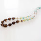 Smoky Quartz, Amazonite, Citrine and Rock Crystal Necklace - 90cm - Victoria's Jewellery